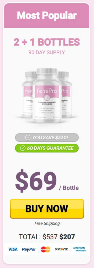 buy FemiPro 3 bottle now
